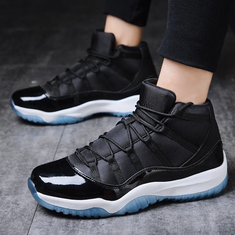 

2019 Autumn And Winter New Style Basketball Shoes Hight-top Aj11 Celebrity Style Wearable Sneakers Men Sports Footwear Anti-slip