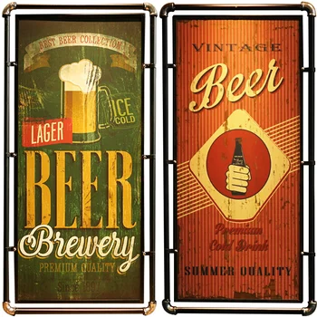 

Wall Hanging Decor Cafe Wall Decoration Wall Ornaments Water Pipe Industrial Style Iron Metal Painting Retro Milk Tea Shop Bar