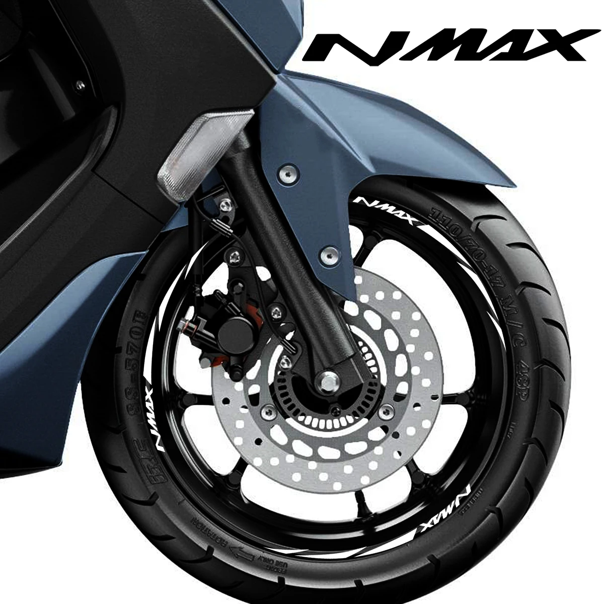 Светоотражающая виниловая Nmax наклейка на колесо обод наклейки логотип для Yamaha 125