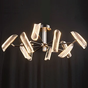 

Moder ceiling led ceiling light for living room bedroom kitchen restaurant crystal led ceiling lamp indoor lighting Black/Gold