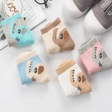 Tukla Babe/новые детские носки на возраст от 1 года до 14 лет осенне-зимние цветные полосатые носки без пятки для мальчиков и девочек