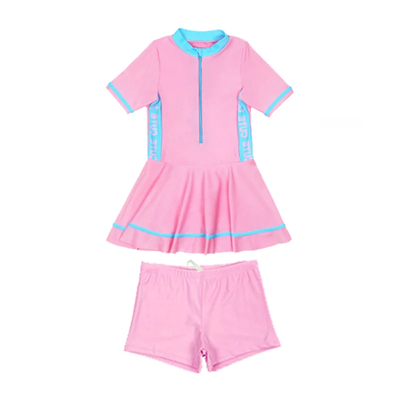 Girls Swimsuit Child Swimwear Girls Swimwear Boxers Two Piece Swimming Suit Skirt Children Bathing Suit Swimming For Kid Baby New Swimsuit