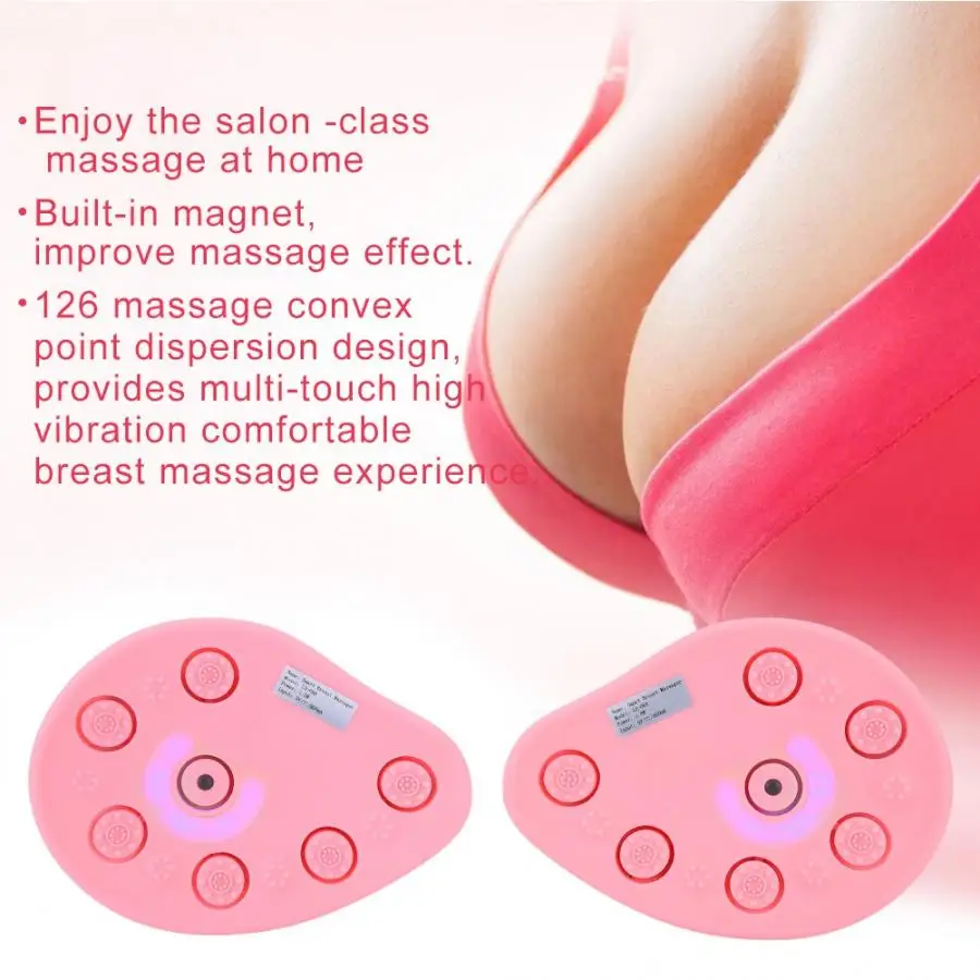 

Breast Enhancing Magnet Chest Augmentation Massage Medical Silicone Breast Enlargement Lift Increase Chest Home Use USB Charging