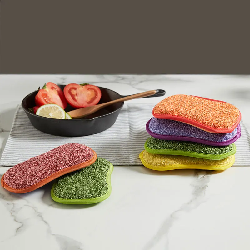 1 шт. впитывающая воду Губка из микрофибры для мытья посуды Кухня Ванная комната Удаление ржавчины чистая ткань ластик волшебная губка Diy