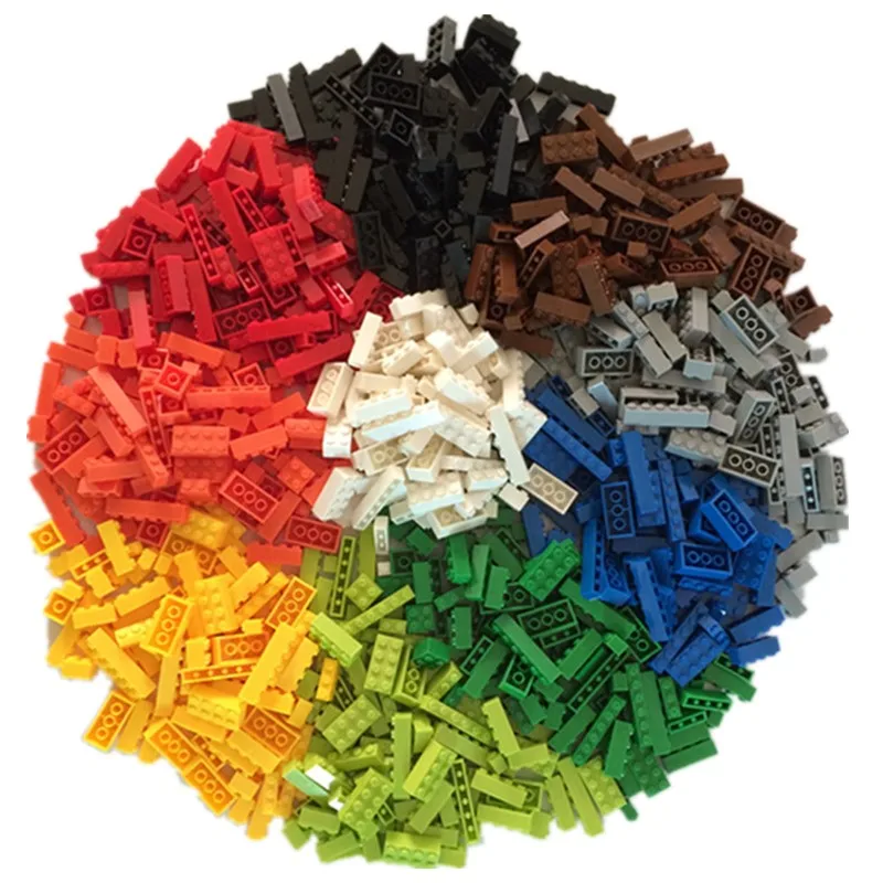 LEGO BULK LOT OF 100 NEW BUILDING BLOCKS BRICKS 1X3 1X4 1X6 1X8 MORE 