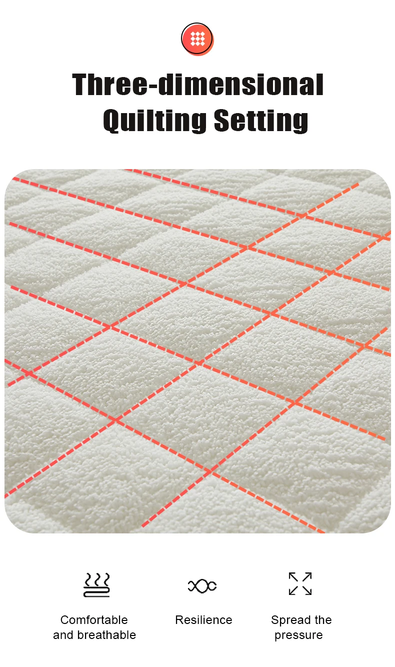 Floor Tatami Keep Warm In Winter Mattresses Foldable Lambswool Matress 3-4cm Thicken Bed Mat for Single Double King Queen Size