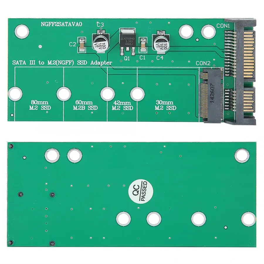 M.2 NGFF SSD на SATA3 6GBbps адаптер Riser Card конвертер для MacBook Pro Unibody 13 дюймов A1278 'x1
