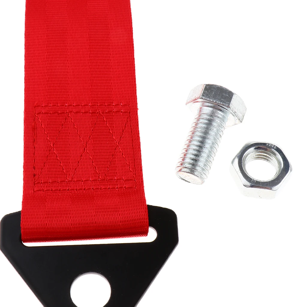 1 Pcs Car Automotive Tow Strap Set Front/Rear Bumper Hook 10000 LBS For Hanging Tow Hook Ornaments Or Strapping Down Your Ride