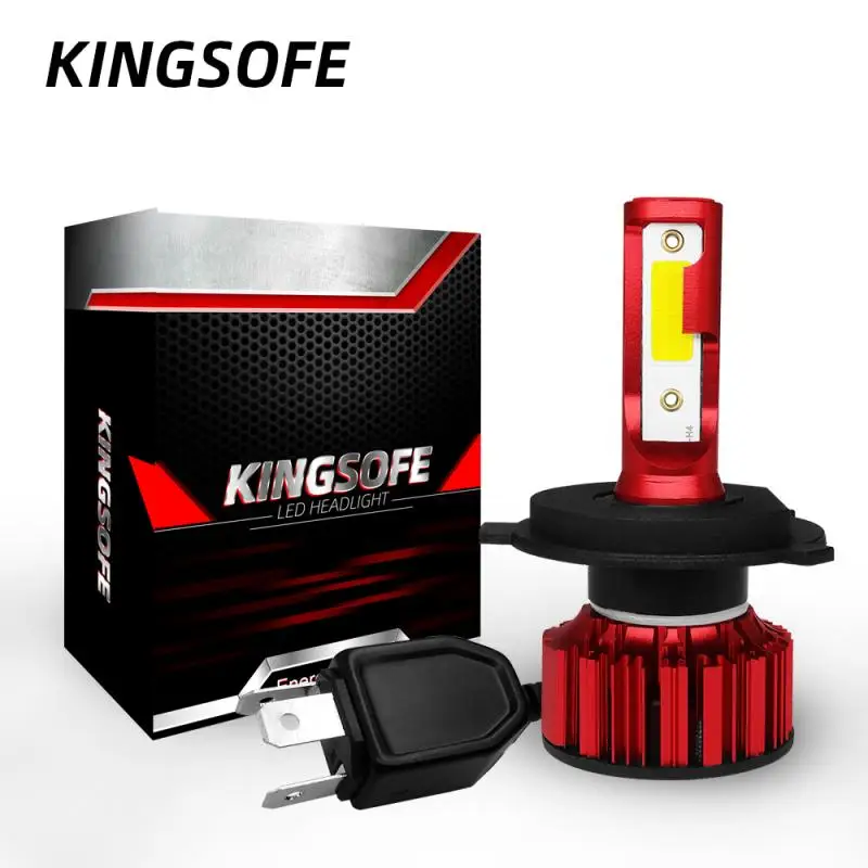 2x KINGSOFE H1/H3/H4/H7/H119005/9006 80 Вт 12000LM COB светодиодный головной светильник лампы Комплект светодиодный светильник 6000K холодный белый светильник IP68 Водонепроницаемый