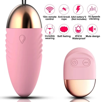 Sex Toys for Women Wireless Remote Control 10 Speeds Vibrating Egg Clitoris Stimulator Vaginal Massage Ball G- Spot Vibrators 3