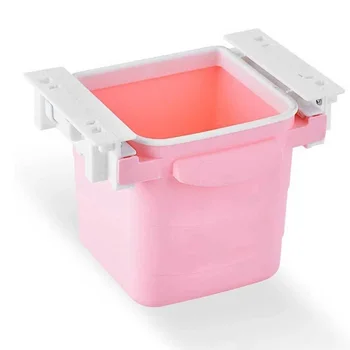 

Under-The-Table Drawer Trash Can Storage Box Retractable Home Bedroom Garbage Collector Office Desktop Durable