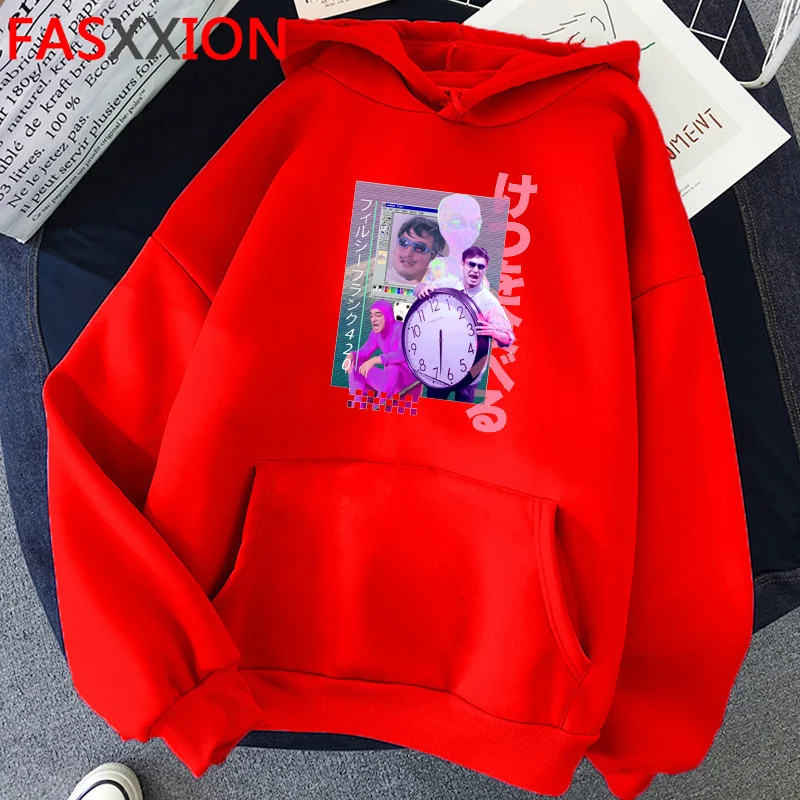 Эстетика Vaporwave Y2k мужские толстовки большого размера уличная одежда Харадзюку