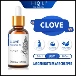 30ML Premium Clove Essential Oils HIQILI 100% Pure Natural Aromatherapy Diffuser Oil Improve Digestive System And Prevent Colds