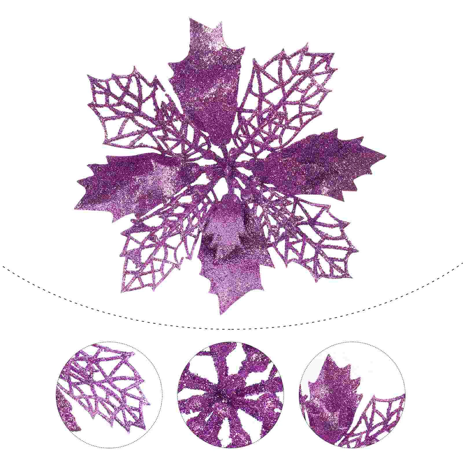 Flor morada simulada para el hogar, árbol de Navidad, flor vívida, diseño  de 12 piezas|Flores artificiales y secas| - AliExpress
