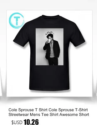 Cole sprouuse футболка Cole sprouuse Collage B W Футболка Мужская хлопковая футболка Классическая забавная Футболка с принтом плюс размер футболка с коротким рукавом
