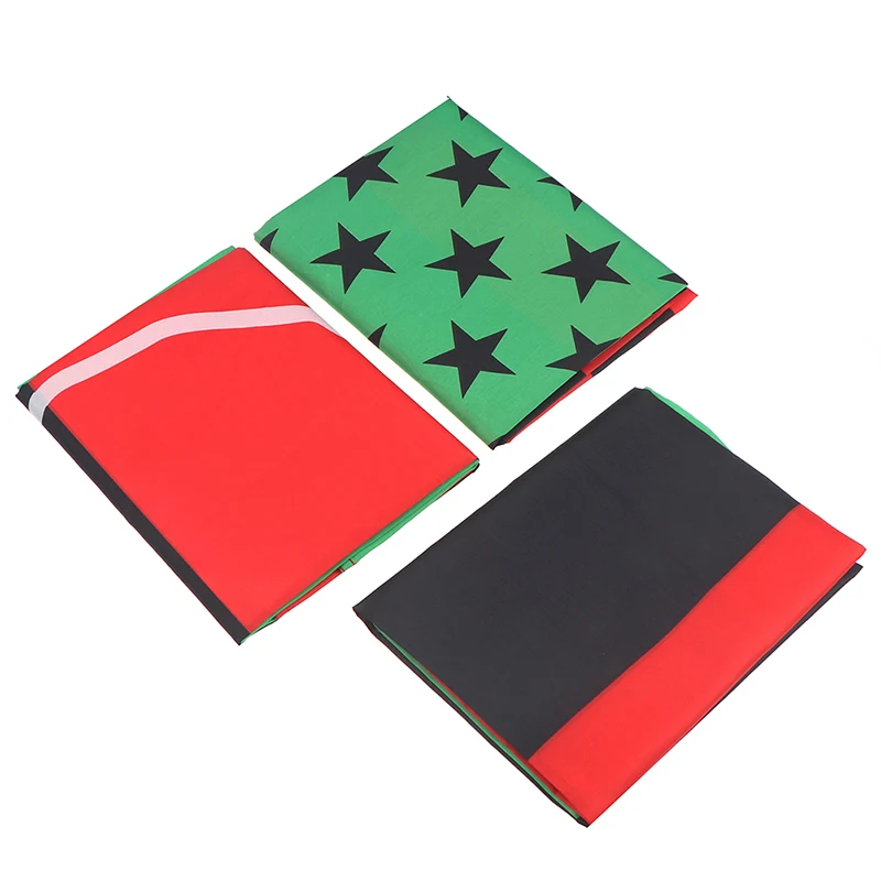 1PC 90*150cm Red-Line Stripe Afro American Flag For Decoration