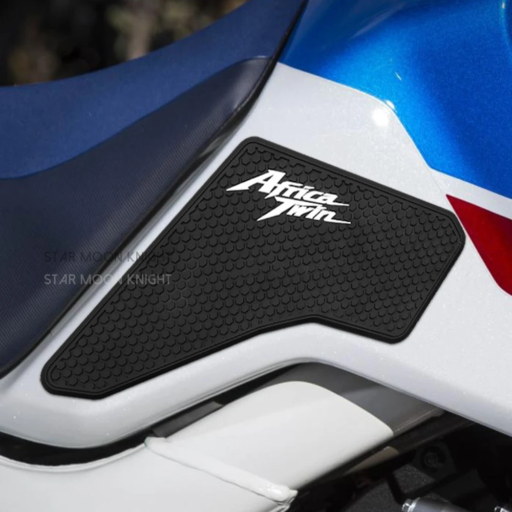 Motorcycle Non-slip Side Fuel Tank Stickers Waterproof Pad Rubber Sticker For Honda Africa Twin CRF1000L Adventure Sports 2018 -