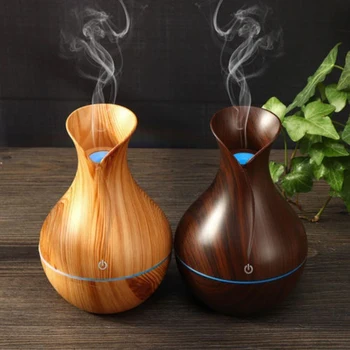 

LED Ultrasonic Car Wood Humidifier Air Purifier Essential Oil Aroma Diffuser Air Air Freshener Perfume Car accessories Interior