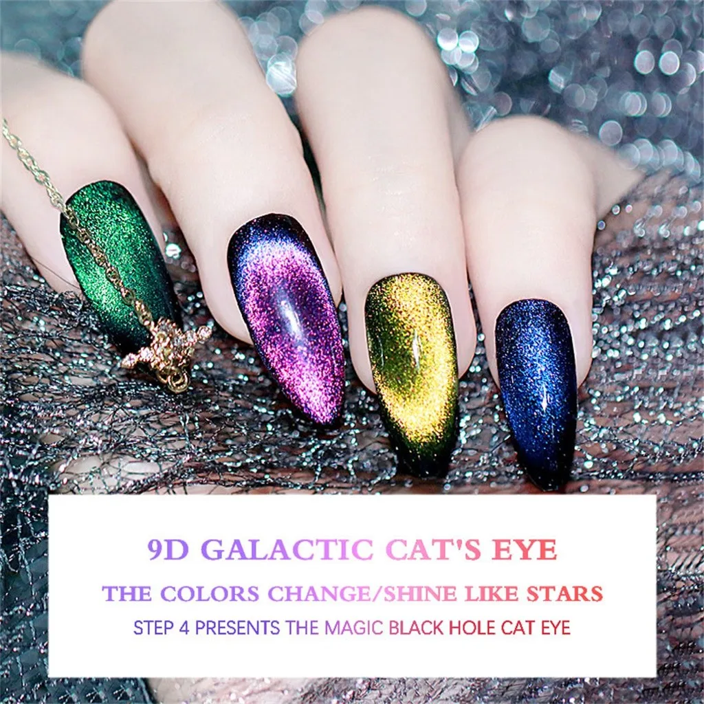 Лак для ногтей Гель-лак 9D Гель-лак для ногтей, блестящие солнцезащитные очки "кошачий глаз" гель лак для ногтей УФ-светодиодный гель волшебный Небесно нейл-арта ногти с uv-фильтром лак Лаки инструмент#35923