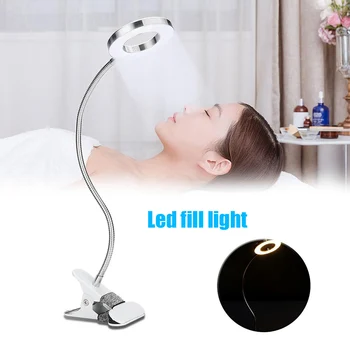 

LED Ring Light Flexible Clip Adjustable Desk Lamp for Selfie Make up Live Streaming CLH@8