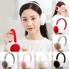 Зимние теплые вязаные наушники, детские наушники для мальчиков, наушники для девочек, подарок для малышей, теплые наушники