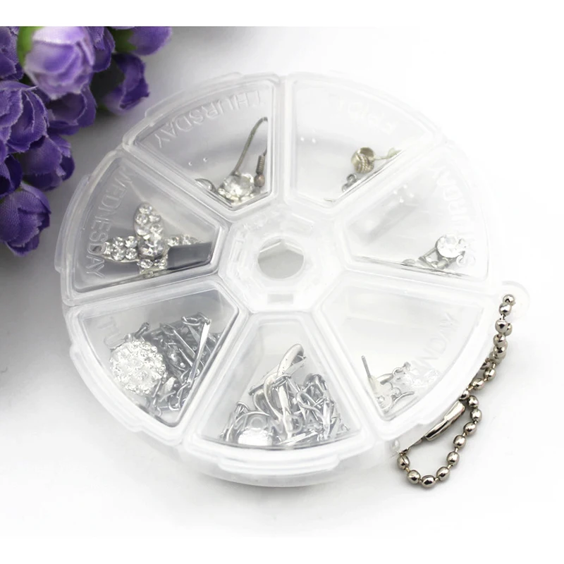 1PC Weekly Round Pill Box Case Splitter Tablet Storage Organizer Medicine 7 Days Container Travel Table | Дом и сад