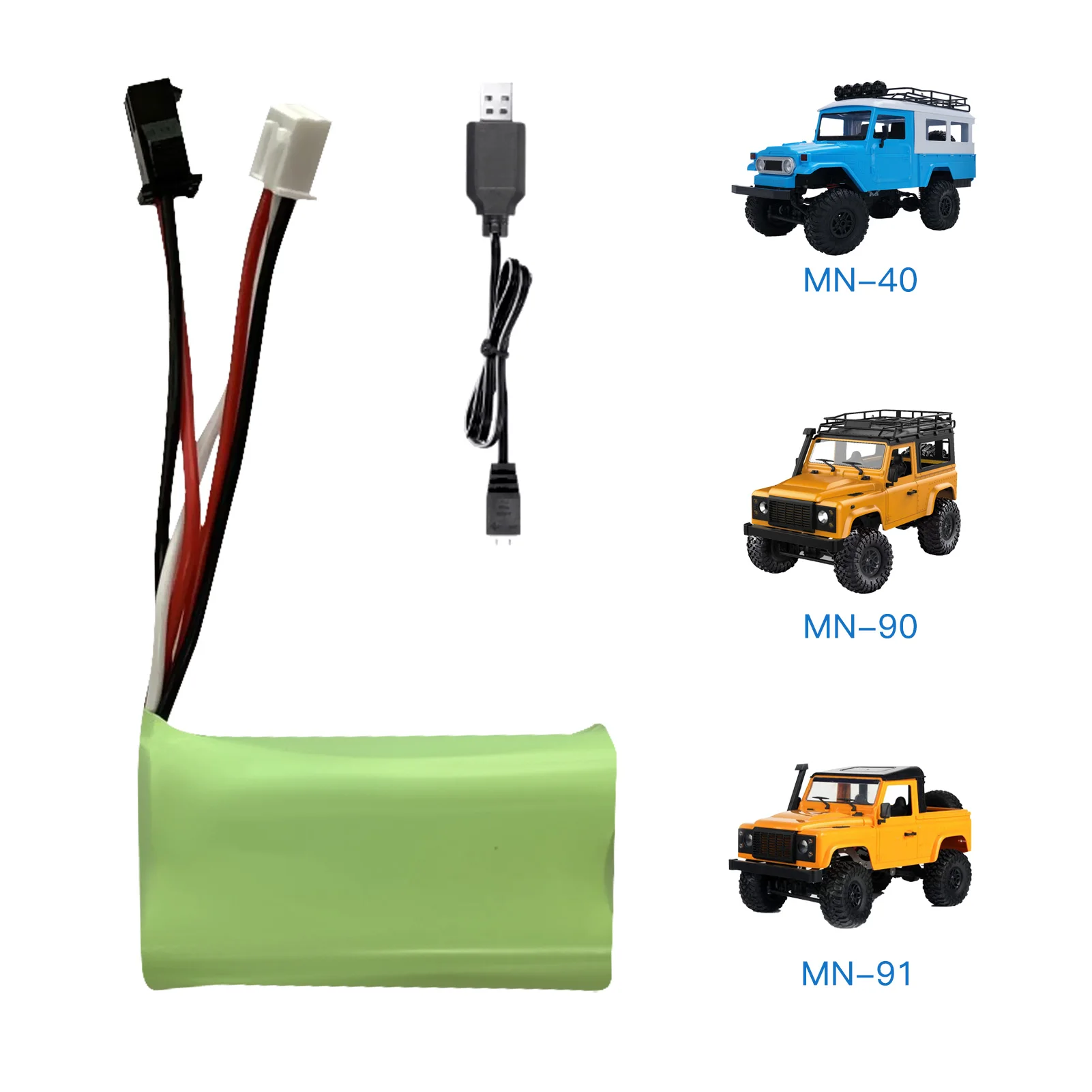 Original 7,4 V Li-Ionen-Akku USB-Ladegerät Ladekabel für 1/12 MN RC-Car-Serie 