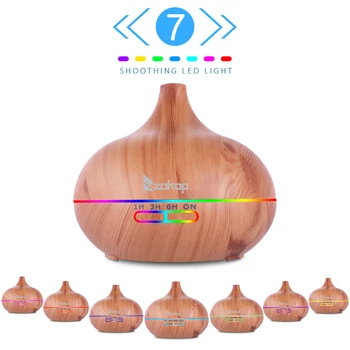 

500ML Aroma Diffuser Sets Ultrasonic Aroma Humidifier Essential Oil Diffuser Aromatherapy Purifier Humidifier with White Control