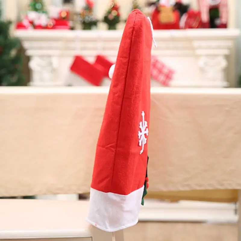 5pc Christmas Decoration Non-woven Snowflake Chair Cover Festival Decorations 94PC