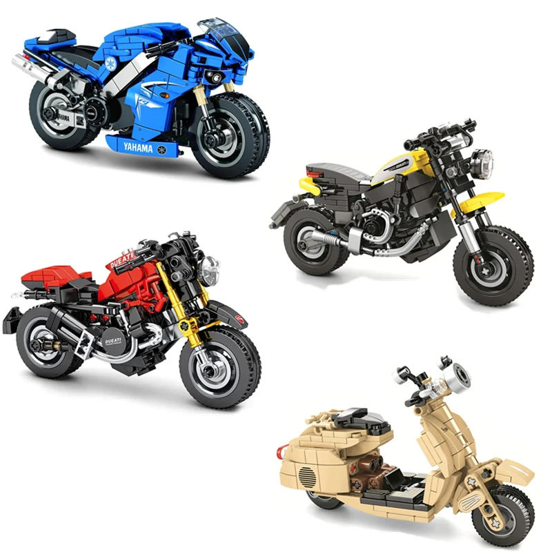 

2020 NEW Technic Creator Motorcycle Decoration Building Blocks Sets Bricks Model Children Toys Gifts Compatible