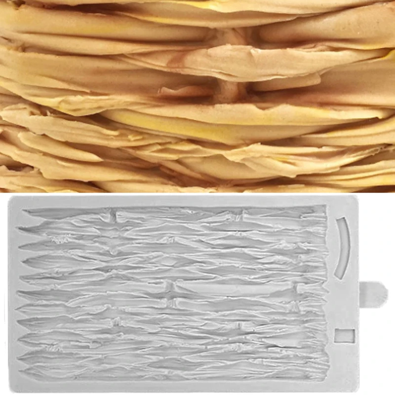 RusticWickerMouldSiliconeMoldFondantCakeDecoratingToolGumpaste