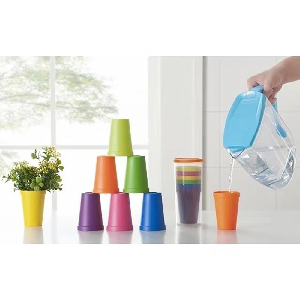 

Plastic Cup Table Party Cup Birthday Christmas Party Reusable Cup Multi-Color 5 Pieces a Lot No Shattering Breaking