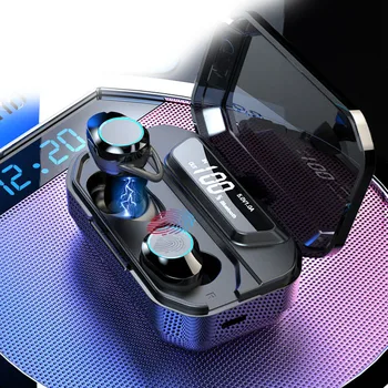 

Bluetooth headset 5.0 touch double pass digital display noise reduction movement 7 waterproof