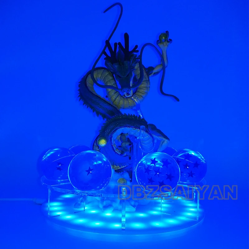 Dragon Ball лампы Shenlong Dragon Ball фигурка Shenron Dragon Ball и super Goku светодиодный ночной Светильник Shenlong аниме фигурка коллекция подарков - Цвет: blue lamp shenron1