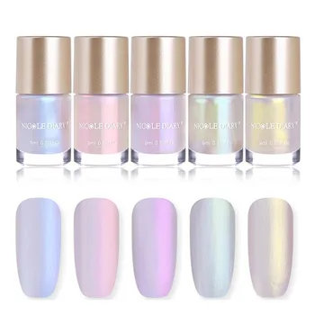 

NICOLE DIARY Water Based Nail Polish Pearl Nail Art varnish Varnish 9ml Metallic Thermal Tips Color Polish 6ml