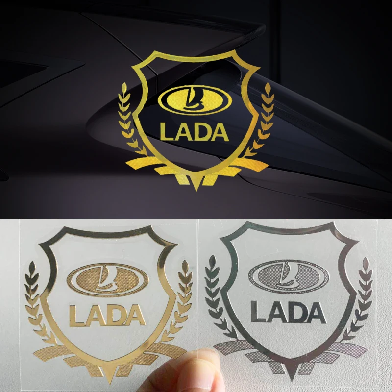 

1pcs 3D Metal Car Body Sticker Car Emblem Badge Window Sticker for Lada VESTA Niva Kalina Priora Granta Largus Car Accessories