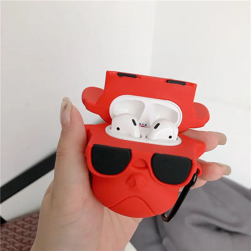 For Airpod Case Cute Dog Heandphone Cover for Airpods Earphone Case Silicone Charing Box Cover Headset Earbuds Case for Earpods