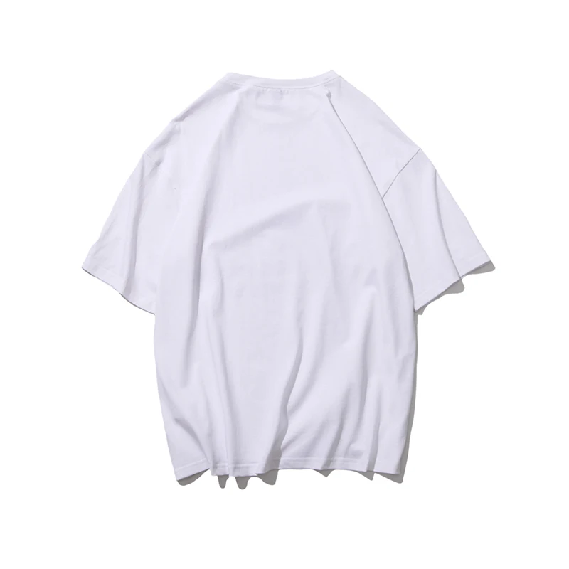 2019 Men's Summer New Casual Letter Printing Short-sleeved Round Neck T-shirt Loose Harajuku Temperament Trend Cotton