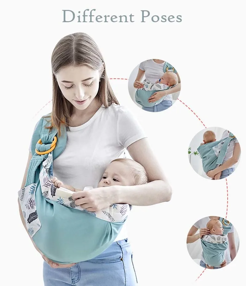 0-36M Newborn Baby Wrap Carrier Sling Adjustable Infant Comfortable Nursing Cover Soft Breathable Breastfeeding Carrier Kangaroo