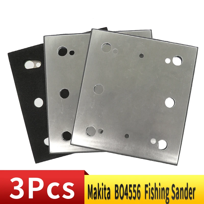 3Pack 100*110mm Replacement 1/4 Sheet Finishing Sander PSA Sanding Pad