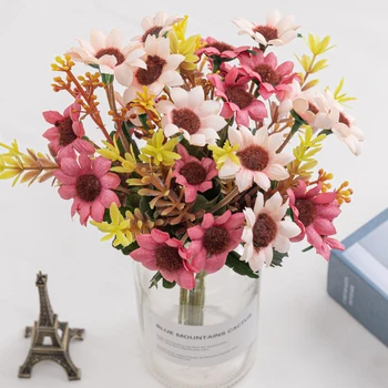 

Plastic Artificial Flowers Autumn Small Craft Flower Silk Fake Flowers for Decorations Home Wedding Balcony Arrangement Supplies