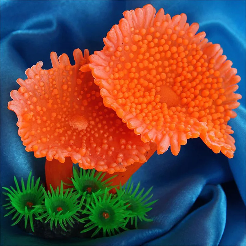 Семейный аквариум специальные мягкие искусственные растения смолы Коралл настенный аквариум ювелирные изделия аквариум милые украшения