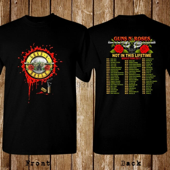 Футболка с надписью Guns N Roses (не в этой жизни) | Мужская одежда