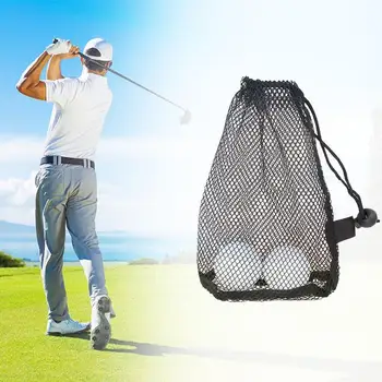 

Sports Mesh Net Bag Golf Tennis 12/25/50 Balls Carrying Holder Drawstring Pouch