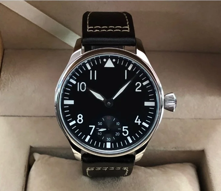 Мужские механические часы с сапфировым или минеральным стеклом 44 мм без логотипа