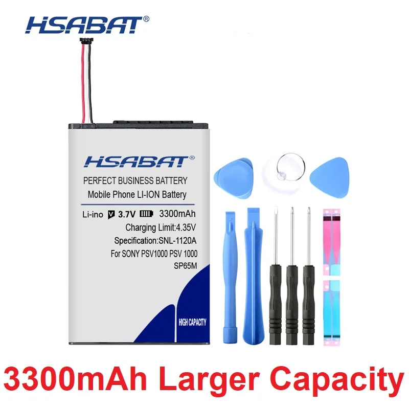 

HSABAT 0 Cycle 3300mAh SP65M Battery for Sony PSV VITA PSVITA 1000 psv1000 SP65M PCH-1001 PCH-1101 Replacement Accumulator