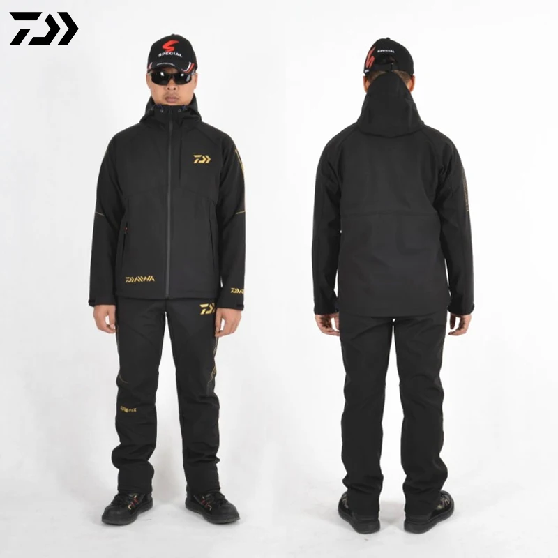 Daiwa новые уличные костюмы для рыбалки мужские теплые куртки одежда для подледной рыбалки ветрозащитная спортивная одежда походная куртка и штаны