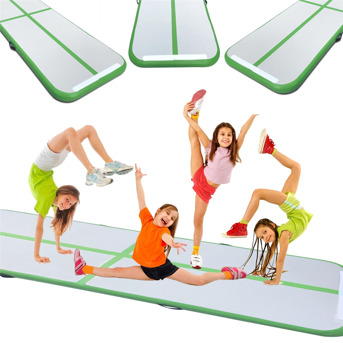 

Inflatable Air Track Gymnastics Yoga Mat With Pump (6m 7m 8m)*2m*0.2m Gym Mat For Training DWF Tumbling Track Air Floor/Bouncer