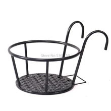 Балконный Цветочный Стенд зеленый Luo Lan цветочный горшок стойка из кованого железа Защитные Перила подоконник Цветочная полка комната встроенный стеллаж