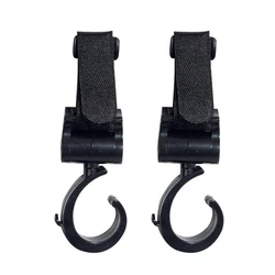 Set of 2 Multi-Purpose Stroller Hooks (Black)